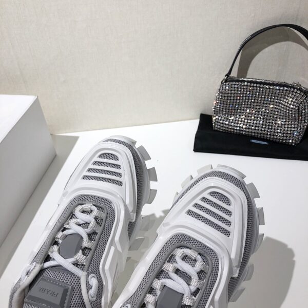 Prada Cloudbust Thunder Sneakers Grey And White For Women PRD