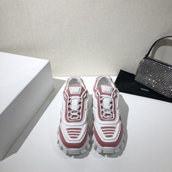 Prada Cloudbust Thunder Sneakers Pink And White For Women PRD