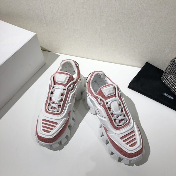 Prada Cloudbust Thunder Sneakers Pink And White For Women PRD