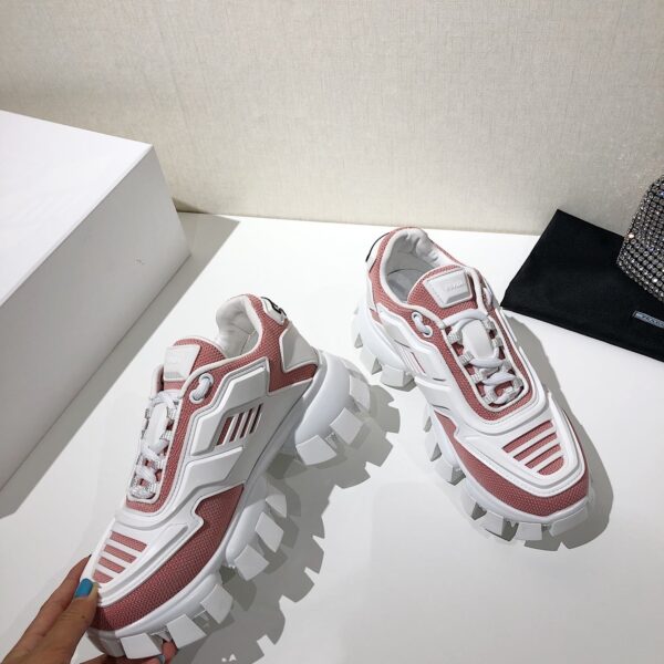 Prada Cloudbust Thunder Sneakers Pink And White For Women PRD