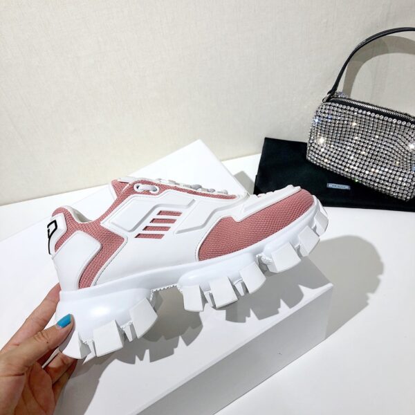 Prada Cloudbust Thunder Sneakers Pink And White For Women PRD