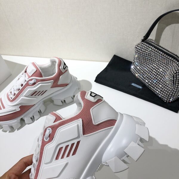 Prada Cloudbust Thunder Sneakers Pink And White For Women PRD
