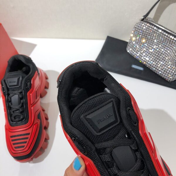 Prada Cloudbust Thunder Sneakers Red And Black For Women PRD