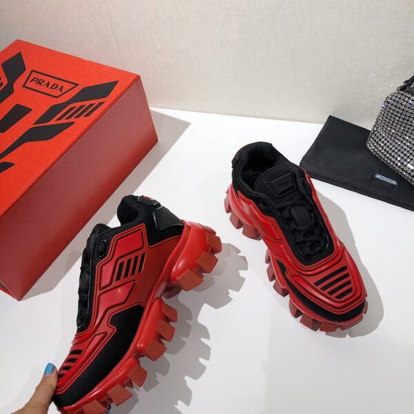 Prada Cloudbust Thunder Sneakers Red And Black For Women PRD