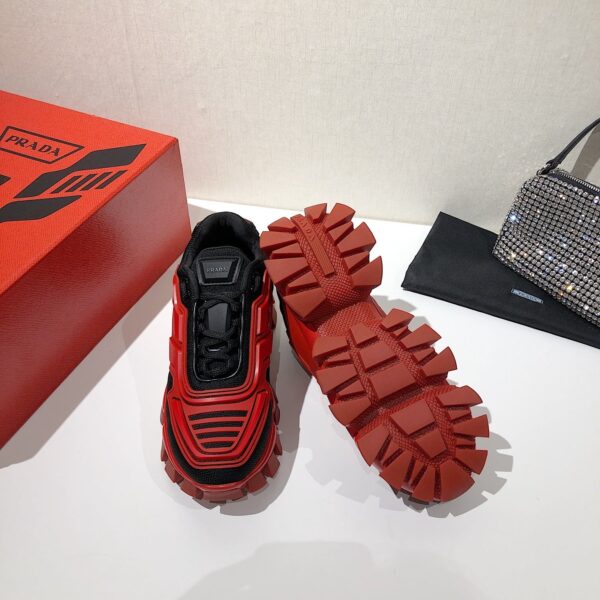 Prada Cloudbust Thunder Sneakers Red And Black For Women PRD