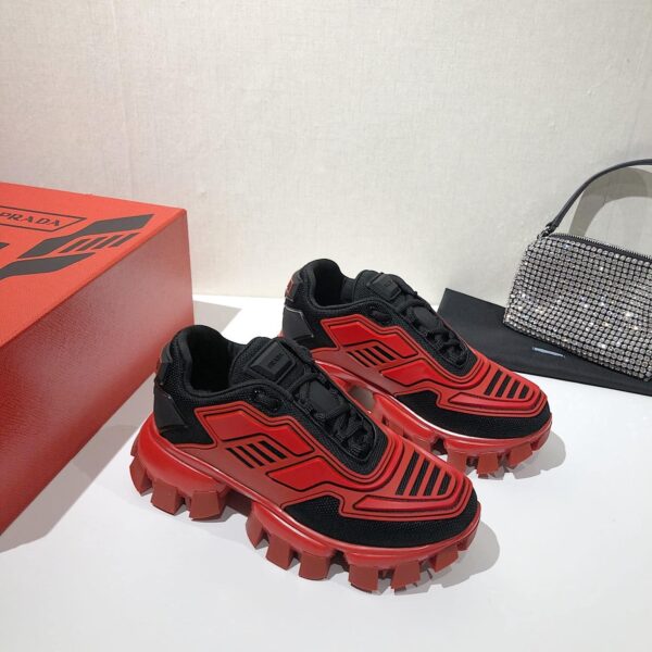 Prada Cloudbust Thunder Sneakers Red And Black For Women PRD