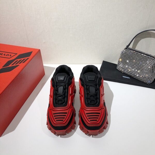 Prada Cloudbust Thunder Sneakers Red And Black For Women PRD