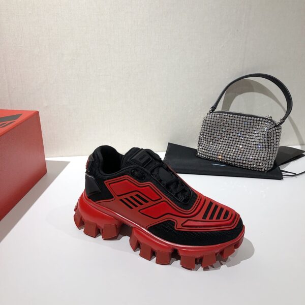 Prada Cloudbust Thunder Sneakers Red And Black For Women PRD