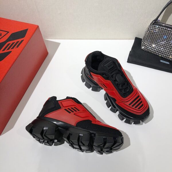 Prada Cloudbust Thunder Sneakers Red/Black For Women 2.4in/60mm PRD 2EG293_3LFV_F0011