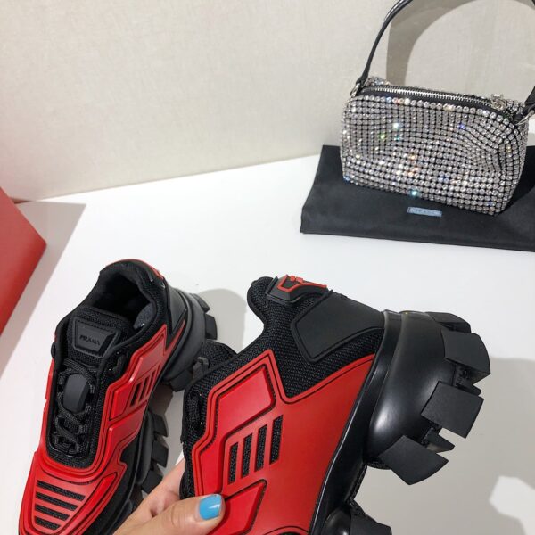 Prada Cloudbust Thunder Sneakers Red/Black For Women 2.4in/60mm PRD 2EG293_3LFV_F0011