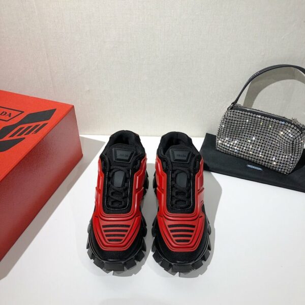 Prada Cloudbust Thunder Sneakers Red/Black For Women 2.4in/60mm PRD 2EG293_3LFV_F0011
