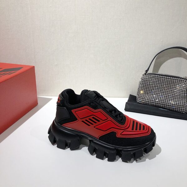 Prada Cloudbust Thunder Sneakers Red/Black For Women 2.4in/60mm PRD 2EG293_3LFV_F0011
