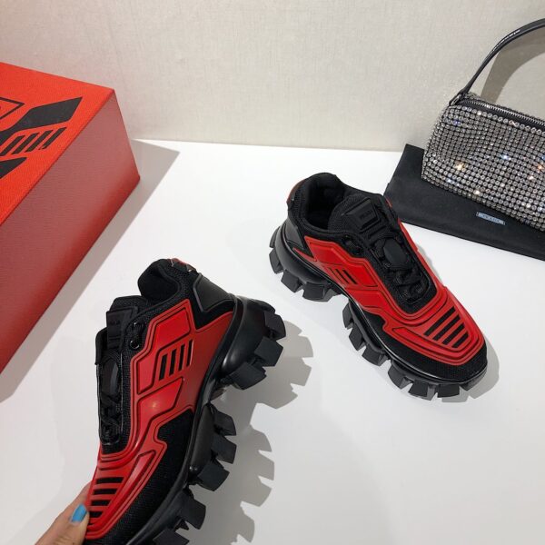 Prada Cloudbust Thunder Sneakers Red/Black For Women 2.4in/60mm PRD 2EG293_3LFV_F0011