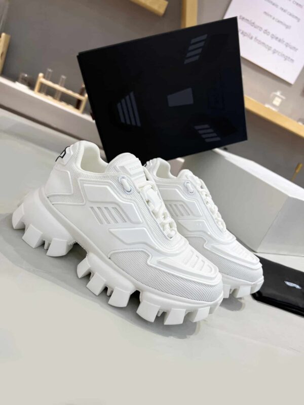 Prada Cloudbust Thunder Sneakers White For Women PRD  1E819L_3KR2_F0009_F_050
