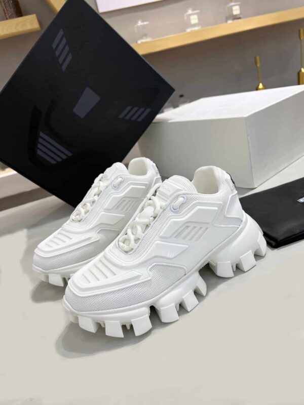 Prada Cloudbust Thunder Sneakers White For Women PRD  1E819L_3KR2_F0009_F_050