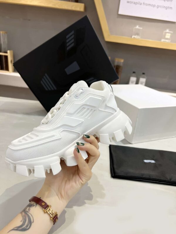 Prada Cloudbust Thunder Sneakers White For Women PRD  1E819L_3KR2_F0009_F_050
