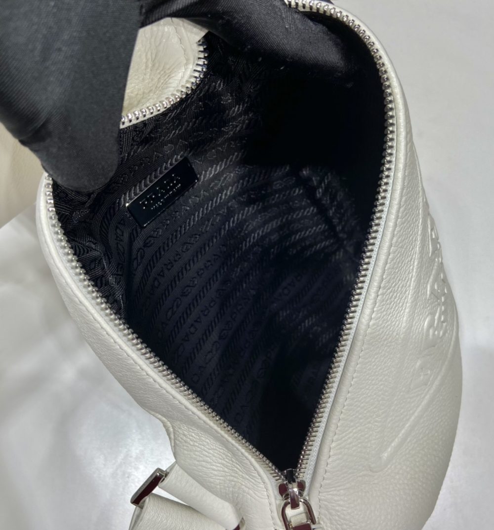 Prada Cross Bag White For Women, Women's Bags 12.6in/32cm 2VZ098_2BBE_F0K74_V_OLO