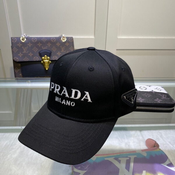 Prada Denim Baseball Cap Black Prada Cap