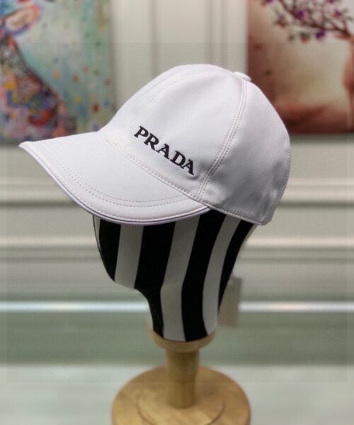 Prada Denim Baseball Cap White Prada Cap