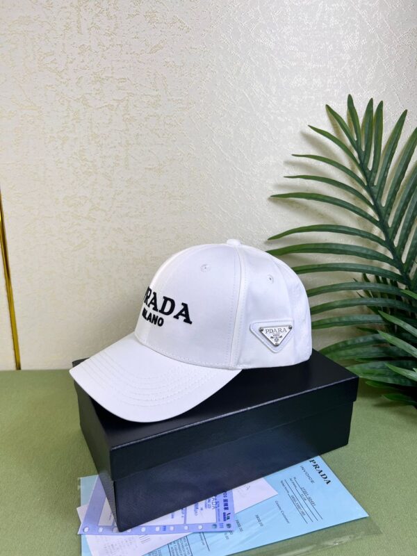 Prada Denim Baseball Cap White Prada Cap