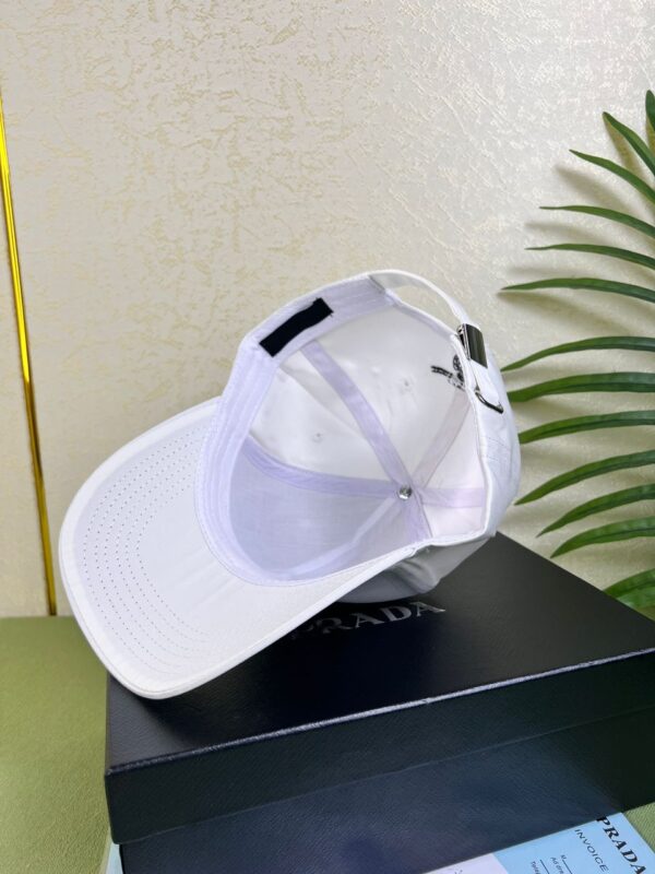 Prada Denim Baseball Cap White Prada Cap