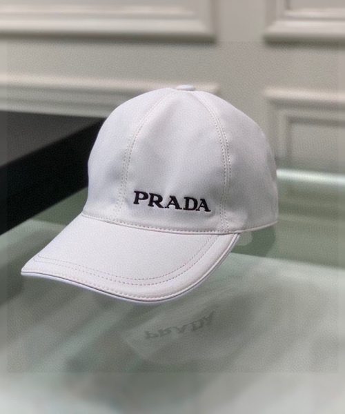Prada Denim Baseball Cap White Prada Cap