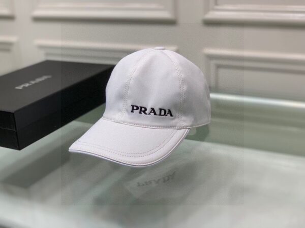 Prada Denim Baseball Cap White Prada Cap