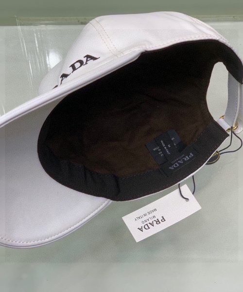 Prada Denim Baseball Cap White Prada Cap