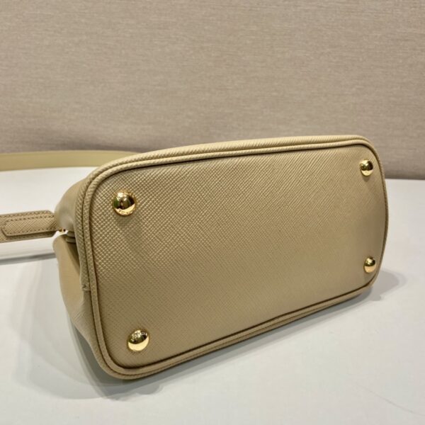 Prada Double Saffiano Mini Bag Beige For Women, Women's Bags 9.8in/25cm 1BG443_2A4A_F0036_V_XOO