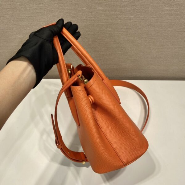 Prada Double Saffiano Mini Bag Orange For Women, Women's Bags 9.8in/25cm 1BG443_2A4A_F0049_V_XOO