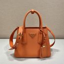 Prada Double Saffiano Mini Bag Orange For Women, Women's Bags 9.8in/25cm 1BG443_2A4A_F0049_V_XOO