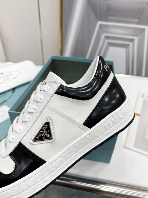 Prada Downtown Perforated Sneakers Black/White For Women 1.2in/30mm PRD 2EE364_3LKG_F0964