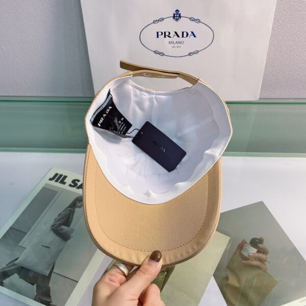 Prada Drill Baseball Cap Beige Prada Cap