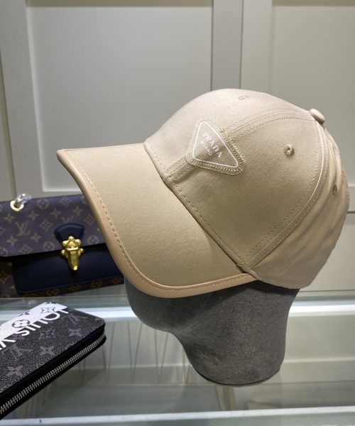 Prada Drill Baseball Cap Beige Prada Cap