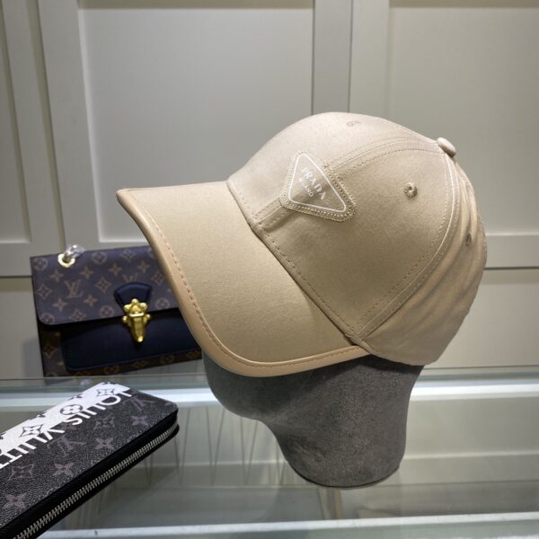 Prada Drill Baseball Cap Beige Prada Cap