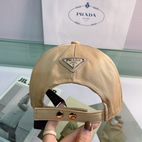Prada Drill Baseball Cap Beige Prada Cap