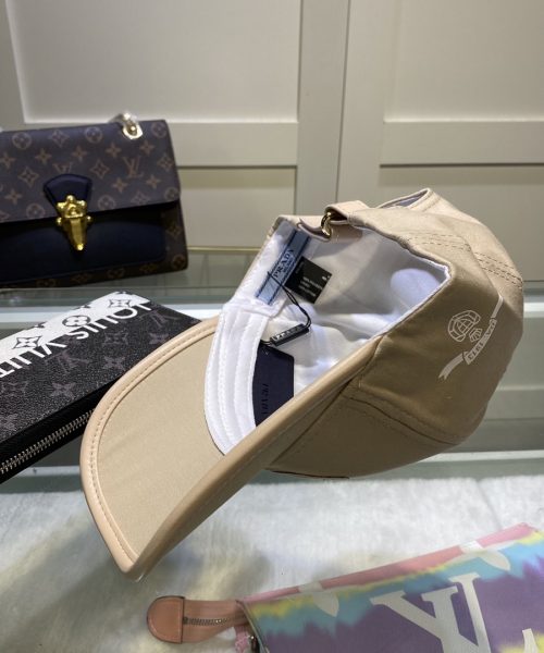 Prada Drill Baseball Cap Beige Prada Cap