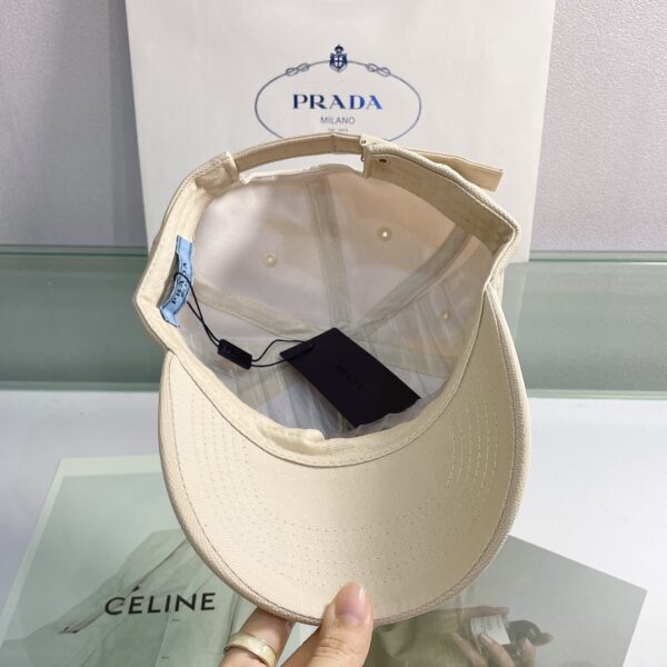 Prada Drill Baseball Cap Beige Prada Cap