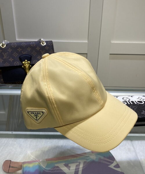 Prada Drill Baseball Cap Beige Prada Cap
