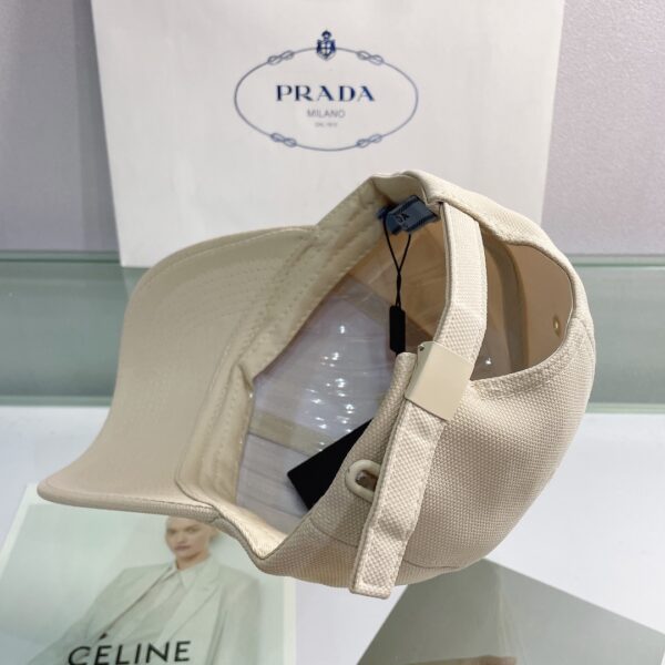 Prada Drill Baseball Cap Beige Prada Cap
