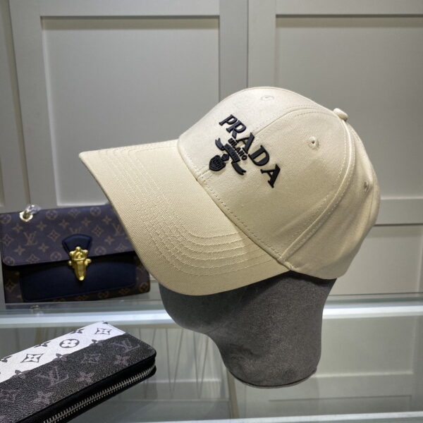Prada Drill Baseball Cap Beige Prada Cap