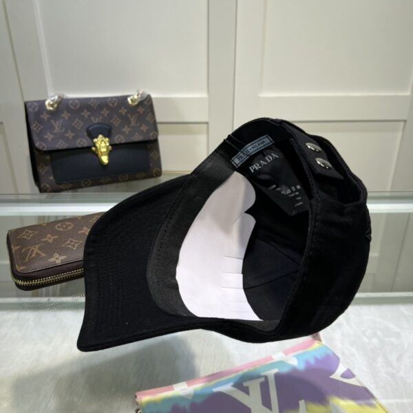 Prada Drill Baseball Cap Black Prada Cap