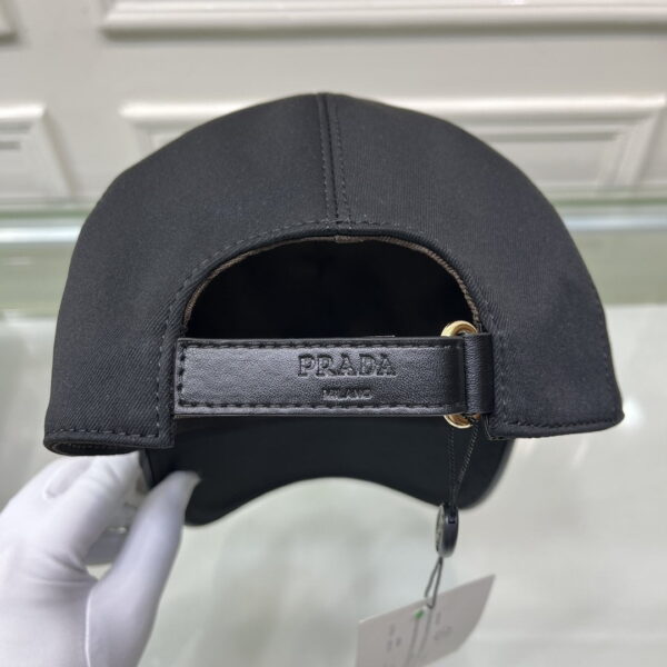 Prada Drill Baseball Cap Black Prada Cap