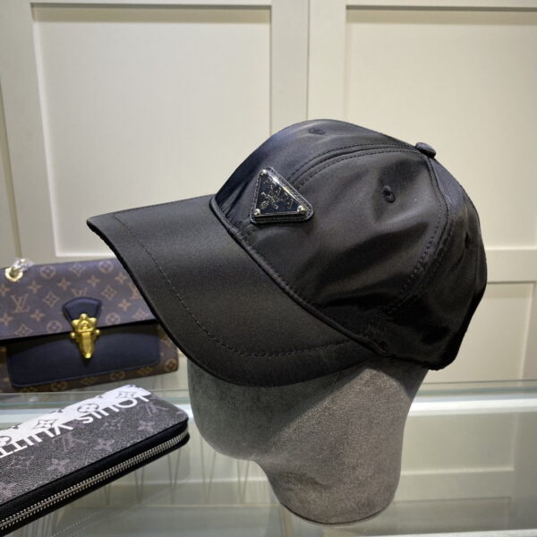Prada Drill Baseball Cap Black Prada Cap