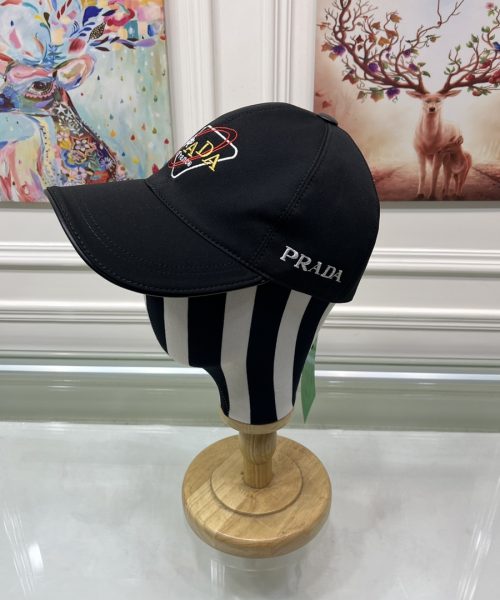 Prada Drill Baseball Cap Black Prada Cap