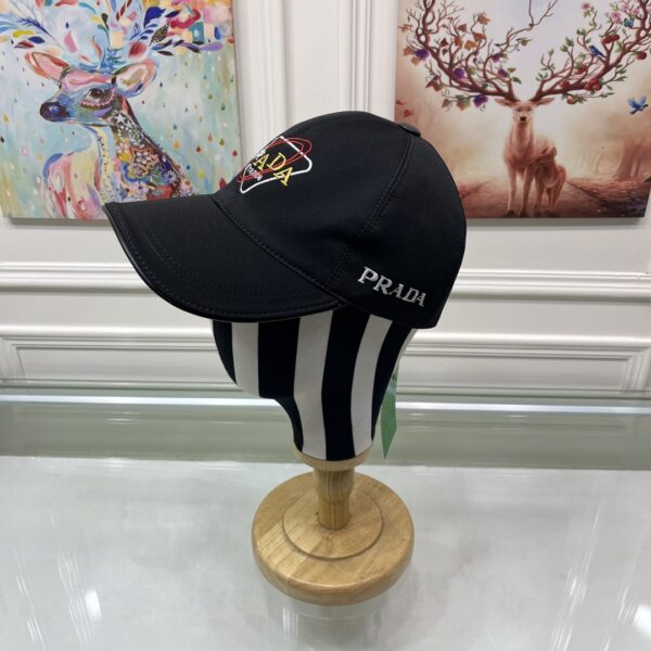 Prada Drill Baseball Cap Black Prada Cap
