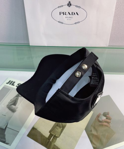 Prada Drill Baseball Cap Black Prada Cap