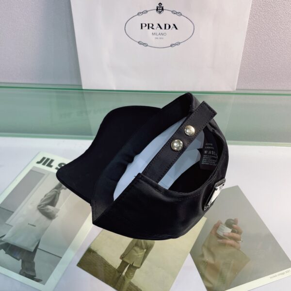 Prada Drill Baseball Cap Black Prada Cap