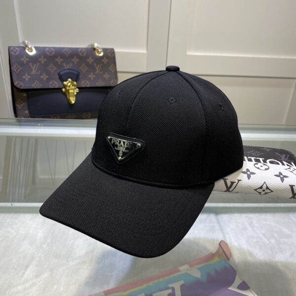 Prada Drill Baseball Cap Black Prada Cap