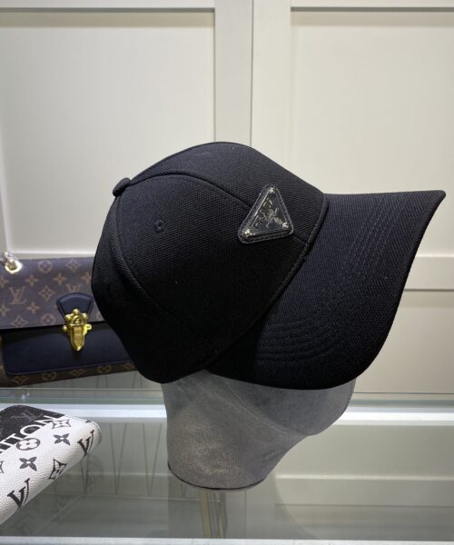 Prada Drill Baseball Cap Black Prada Cap